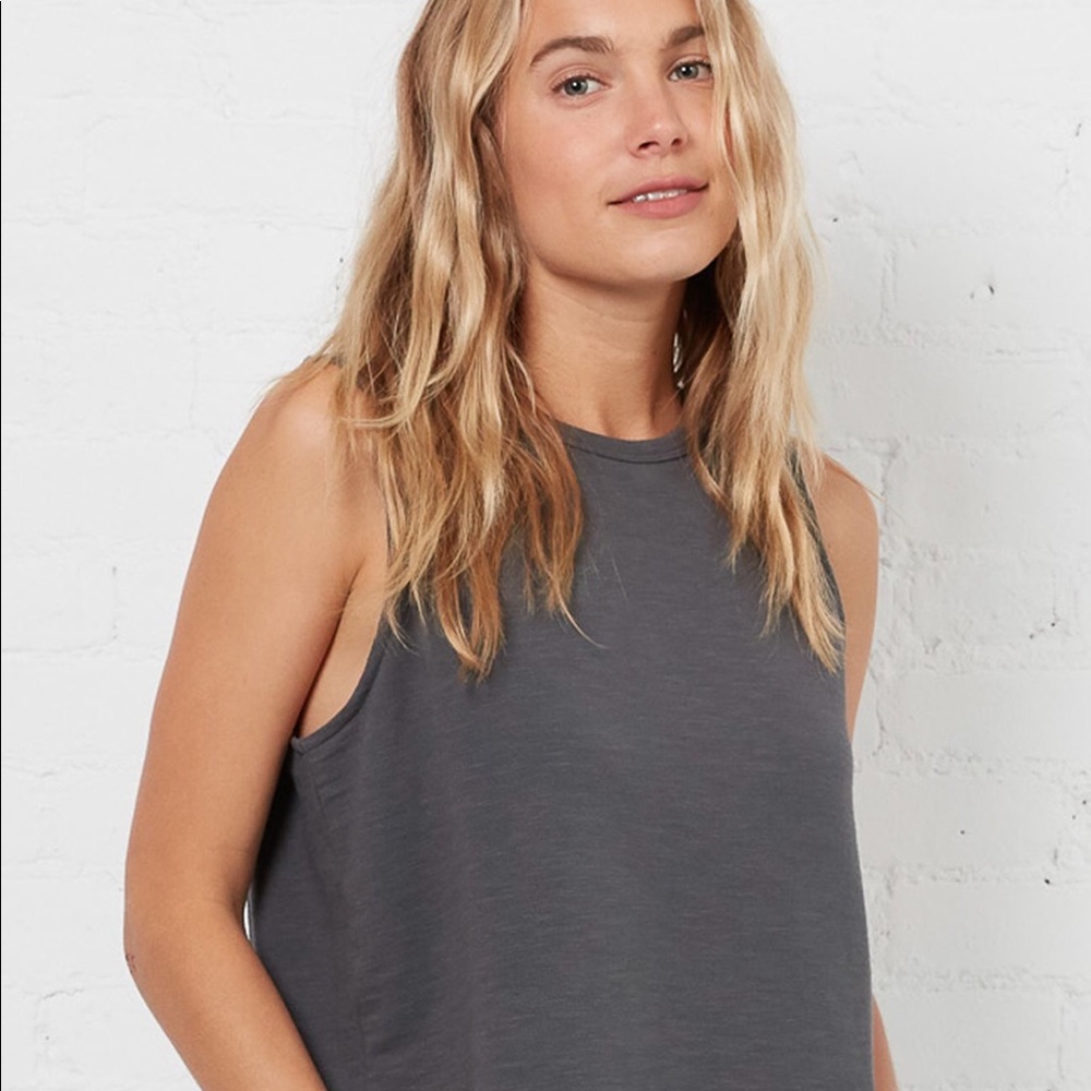 NWT Jason Scott Charcoal Katie Cropped Tank